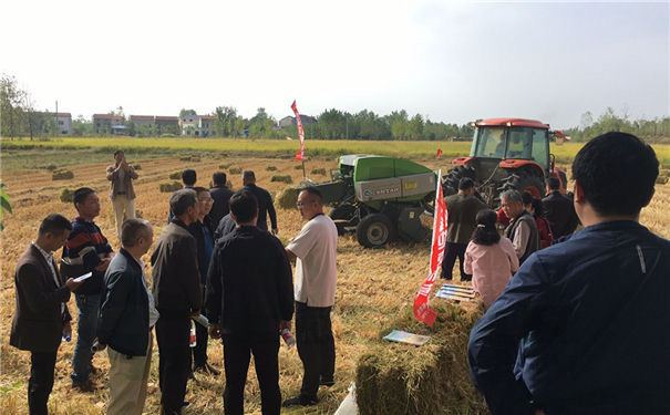 20191009新洲區(qū)秸稈打捆及綜合利用現(xiàn)場(chǎng)演示
